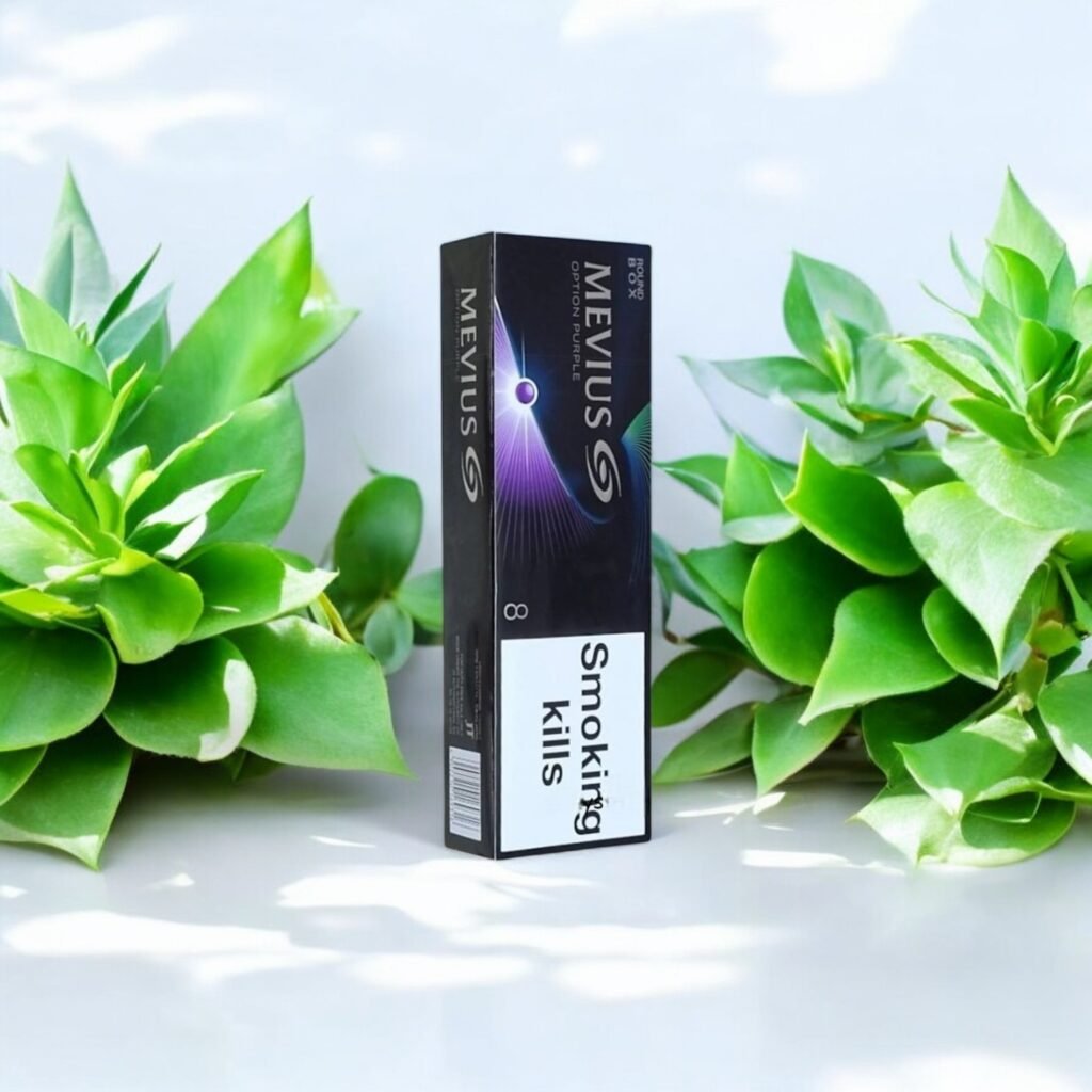 Mevius Option Purple 8 Blueberry & Menthol สัมผัสความเย็นสดชื่นและกลิ่นหอมบลูเบอร์รี่