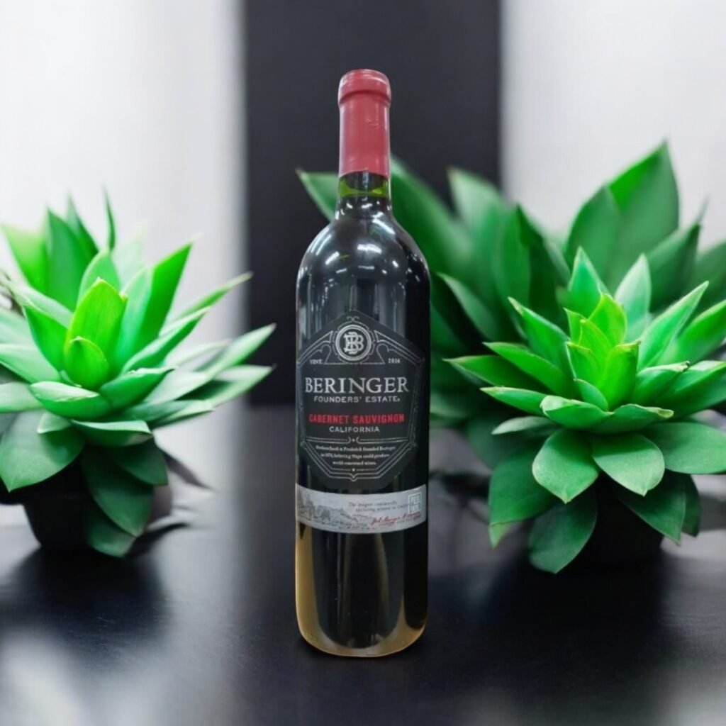 Beringer Founders Estate Cabernet Sauvignon 2016 มีการผลิตจากองุ่นพันธุ์ใด?