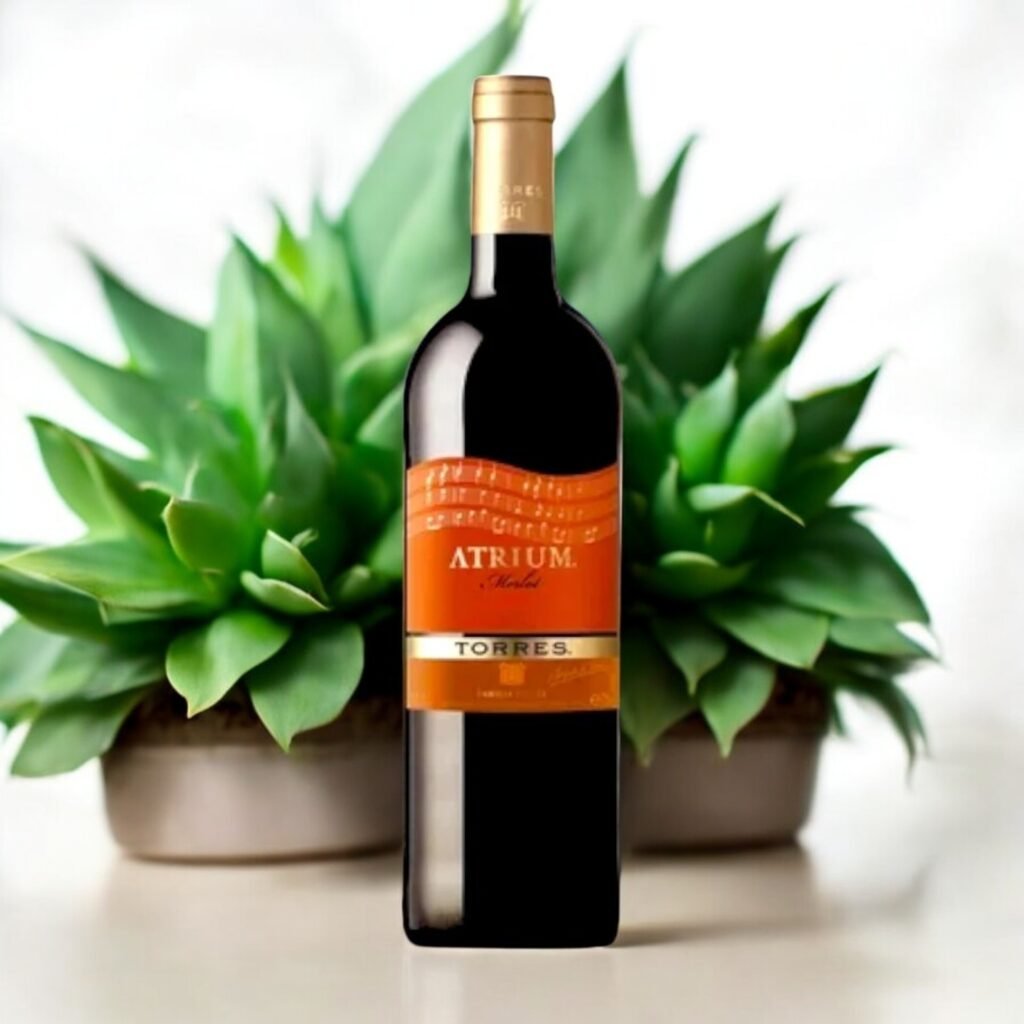What is the winemaking process for Torres Atrium Merlot 2012?