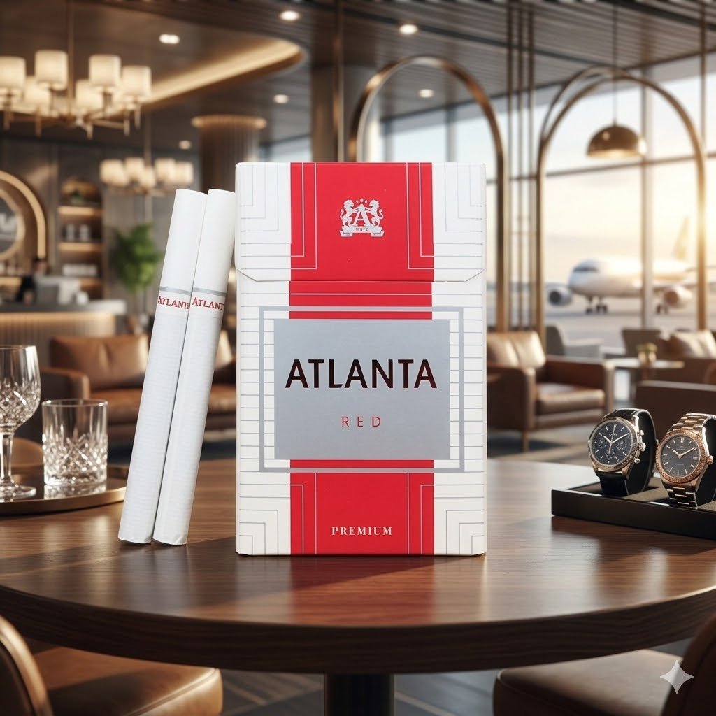 ซองบุหรี่ Raison Orange Café สีส้มสดใสพร้อมรูปแมวที่เป็นเอกลักษณ์ วางคู่กับบุหรี่ 2 มวนที่มีเม็ดบีบสีส้มบนก้นกรอง แสดงถึงกลิ่นหอมของชาเย็น