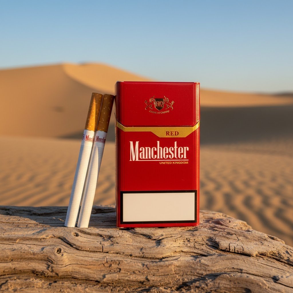 บุหรี่ Manchester Double Drive แบบเม็ดบีบคู่ กลิ่นบลูเบอร์รี่และมิ้นต์ ดีไซน์ทันสมัย สินค้านำเข้าจากอังกฤษ